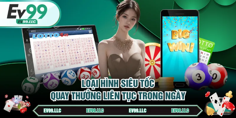 Loại hình siêu tốc quay thưởng liên tục trong ngày